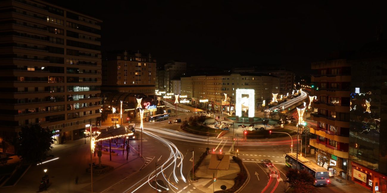 Plaza de América en Navidad