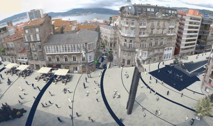 El Concello de Vigo adjudica la reforma de la Porta do Sol