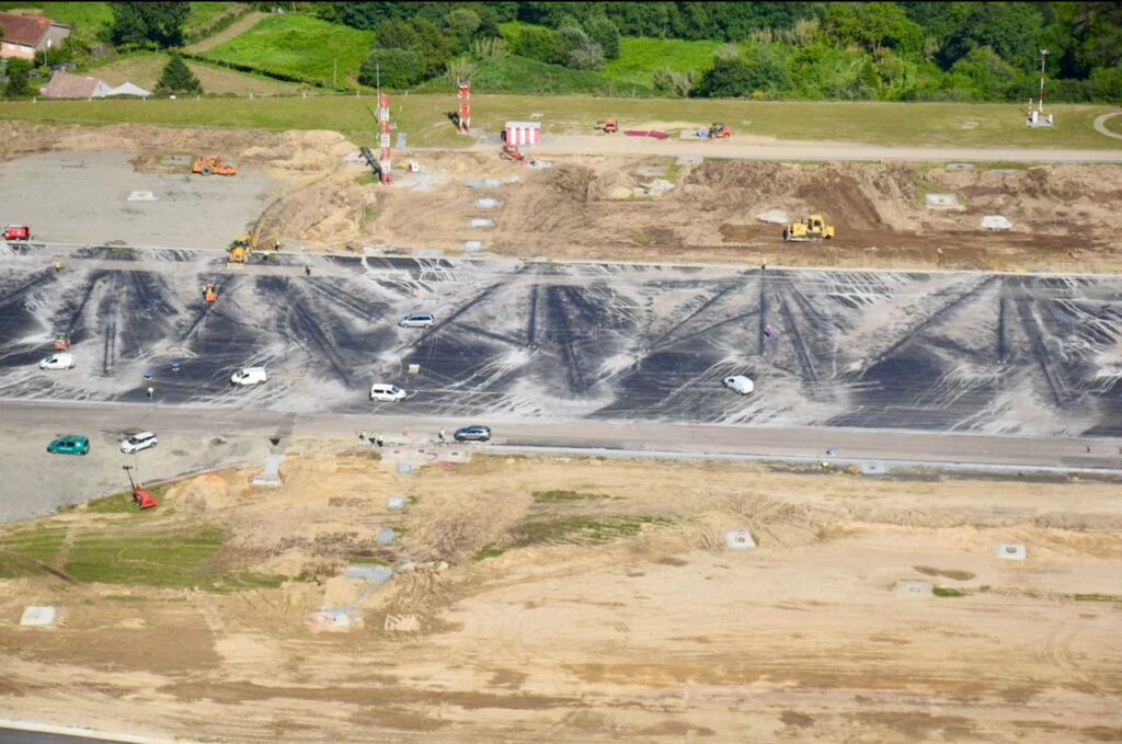 La impresionante reparación del aeropuerto de Vigo: las obras de Peinador a vista de pájaro