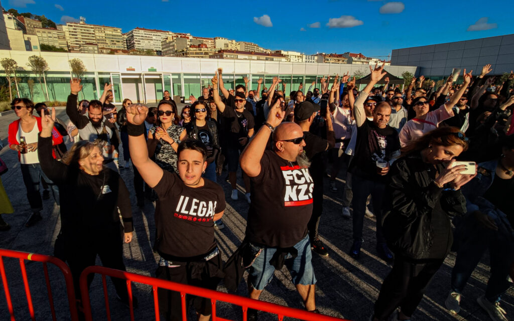 El grupo gallego Rebeliom do Inframundo estrenó la terraza del Festival TerraCeo. Fotos: Sonia Daponte