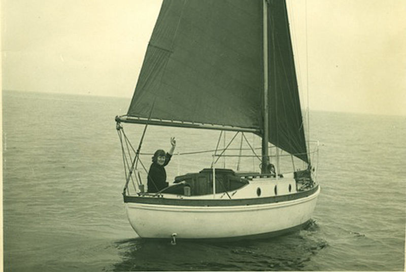 La escala en Vigo de Ann Davison, pionera mundial de la vela