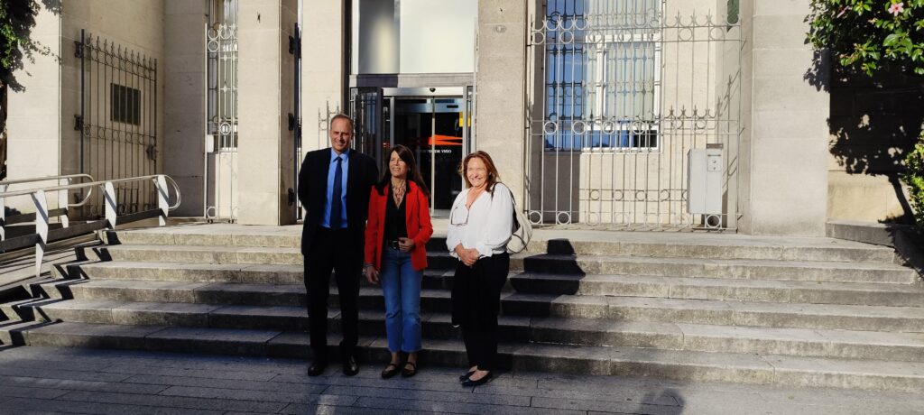 Reunión entre la Autoridad Portuaria de Vigo y la conselleira de Infraestructuras, con la delegada de la Xunta en Vigo.