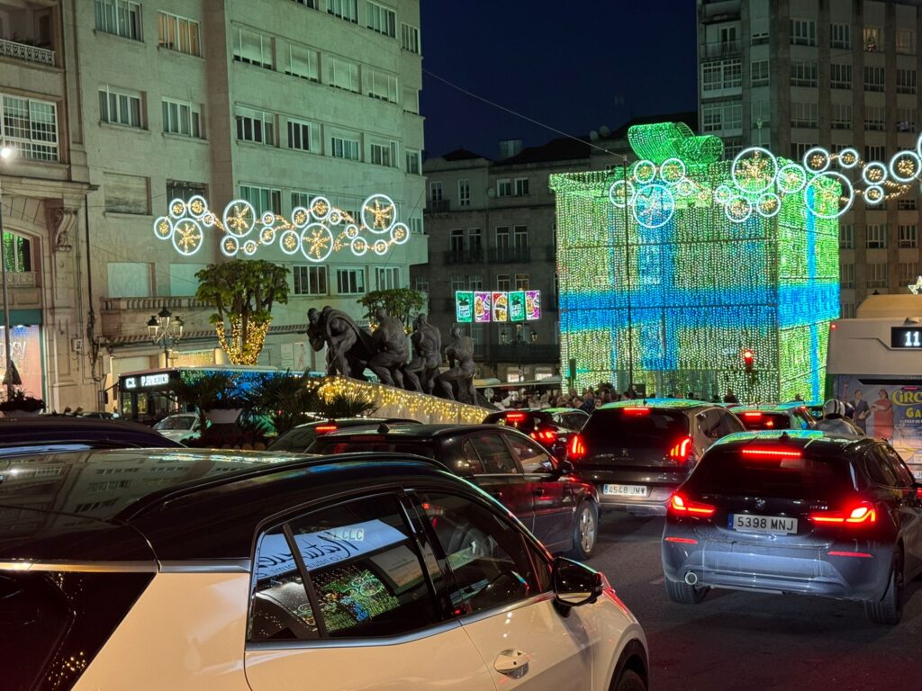 Avalancha sobre ruedas para la Navidad de Vigo: más de 200 autobuses de Beiramar a Navia