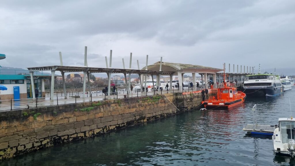 Portos de Galicia renovará la marquesina de la terminal de pasaje del puerto de Cangas