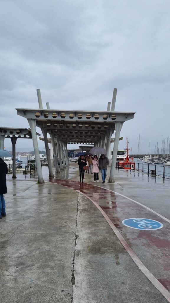 Portos de Galicia renovará la marquesina de la terminal de pasaje del puerto de Cangas