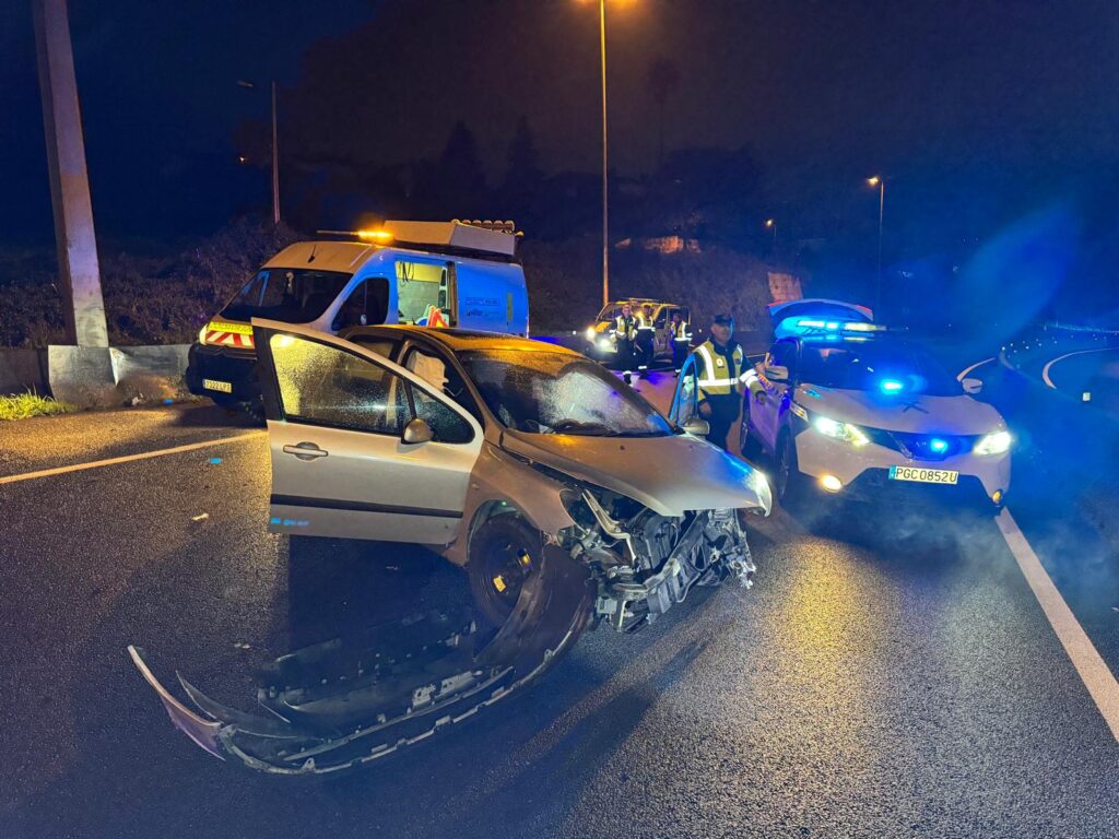 Noche accidentada en carreteras de Vigo